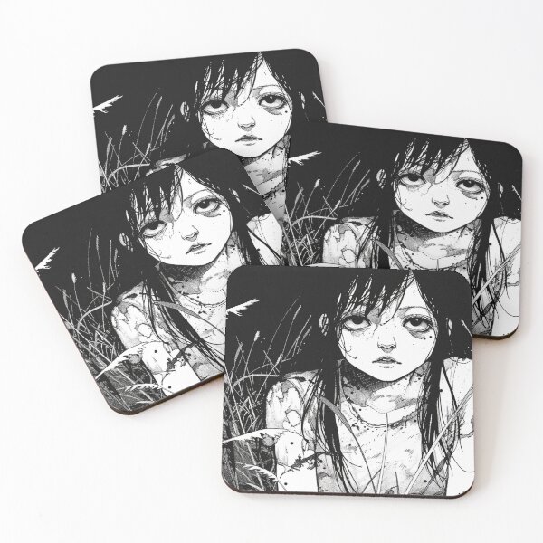 Item preview, The Price of Vengeance – black and white horror manga anime girl designed and sold by ForsakenFrames.