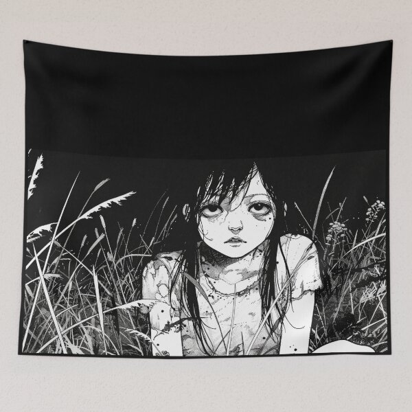Item preview, The Price of Vengeance – black and white horror manga anime girl designed and sold by ForsakenFrames.