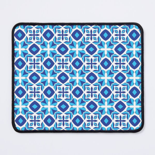 Item preview, Electric blue lilac geometric pattern 4 designed and sold by AneissPiaf.