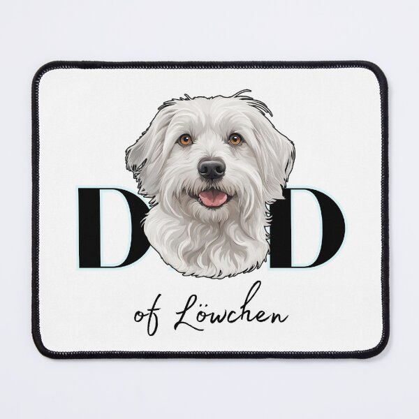 Item preview, Minimalistic aesthetic Dad of silver white Lowchen Dog designed and sold by GoodyPaws.