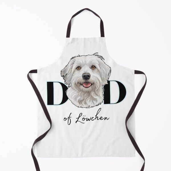 Item preview, Minimalistic aesthetic Dad of silver white Lowchen Dog designed and sold by GoodyPaws.