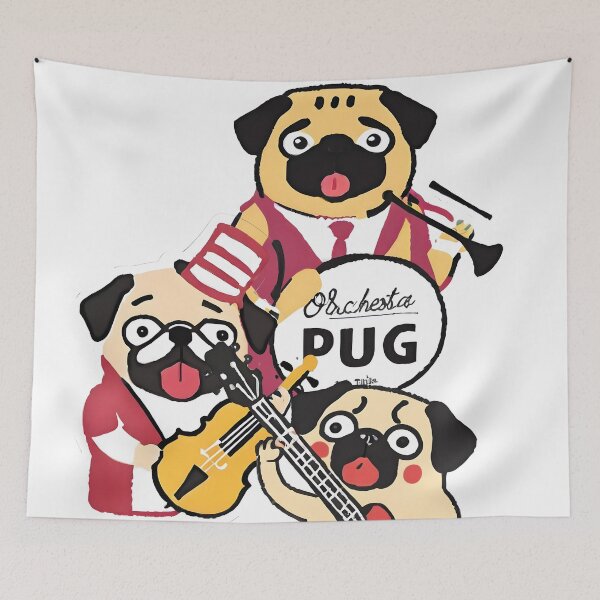 Item preview, orchestra pug designed and sold by aliraweb.