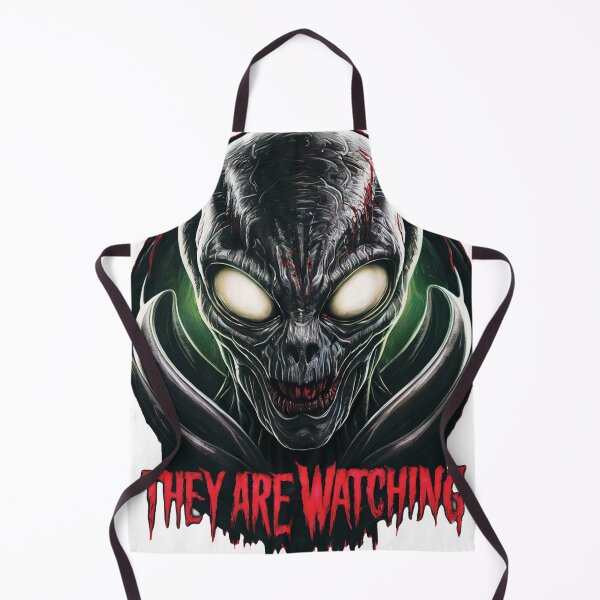 Item preview, Alien Skull Menace - They Are Watching II - Horror Sci-Fi Art designed and sold by Chestamental.