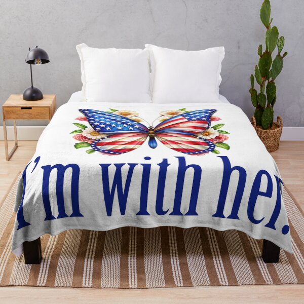 Item preview, I'm With Her Kamala Harris Butterfly designed and sold by Epic Love Designs.