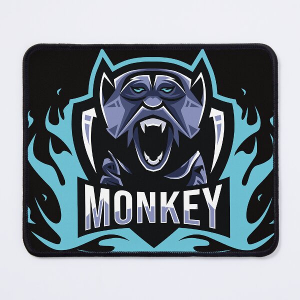 Item preview, Wilde action monkey Attitude Oval Frame designed and sold by kiloorartclub.