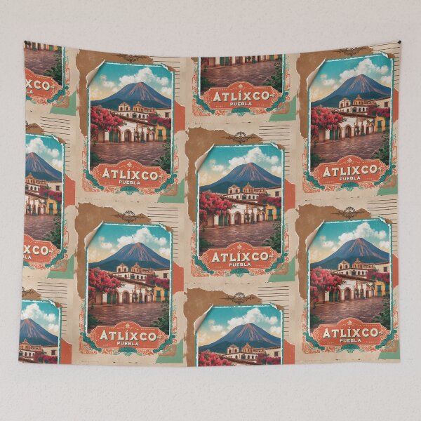 Item preview, Atlixco Puebla Mexico Magic Town Postcard Vintage Travel designed and sold by TravelPostcardGems.
