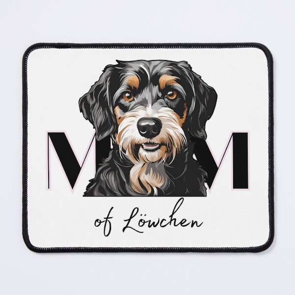 Item preview,  Minimalistic aesthetic Mom of black and tan Lowchen Dog  designed and sold by GoodyPaws.
