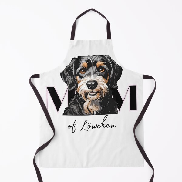 Item preview, Minimalistic aesthetic Mom of black and tan Lowchen Dog designed and sold by GoodyPaws.