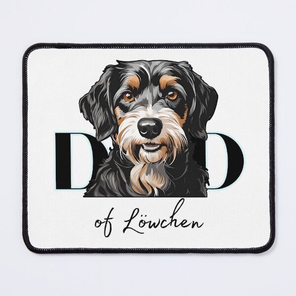 Item preview, Minimalistic aesthetic Dad of black and tan Lowchen Dog designed and sold by GoodyPaws.