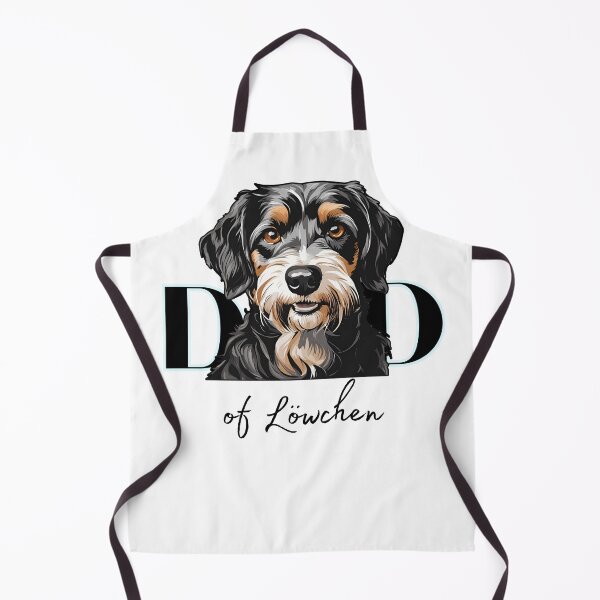 Item preview, Minimalistic aesthetic Dad of black and tan Lowchen Dog designed and sold by GoodyPaws.
