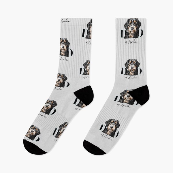 Item preview, Minimalistic aesthetic Dad of black and tan Lowchen Dog  designed and sold by GoodyPaws.