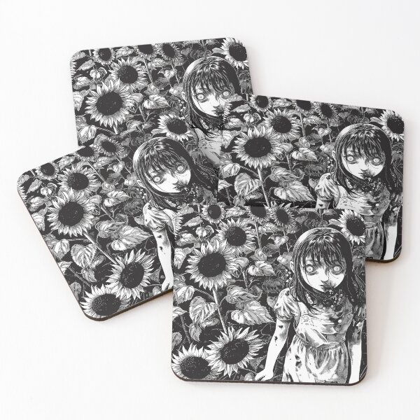 Item preview, the sunflower sin – black and white horror manga anime girl designed and sold by ForsakenFrames.
