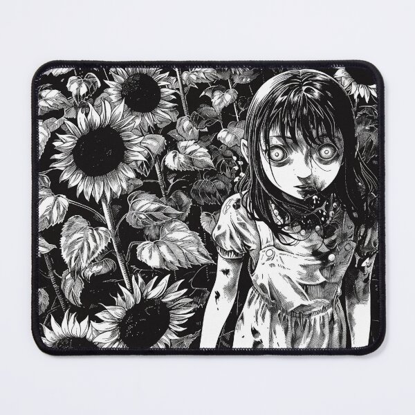 Item preview, the sunflower sin – black and white horror manga anime girl designed and sold by ForsakenFrames.