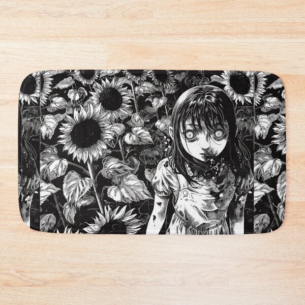 Item preview, the sunflower sin – black and white horror manga anime girl designed and sold by ForsakenFrames.