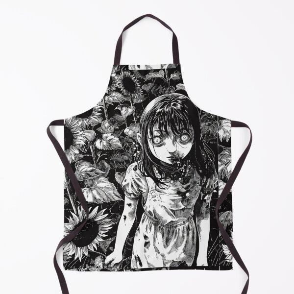 Item preview, the sunflower sin – black and white horror manga anime girl designed and sold by ForsakenFrames.