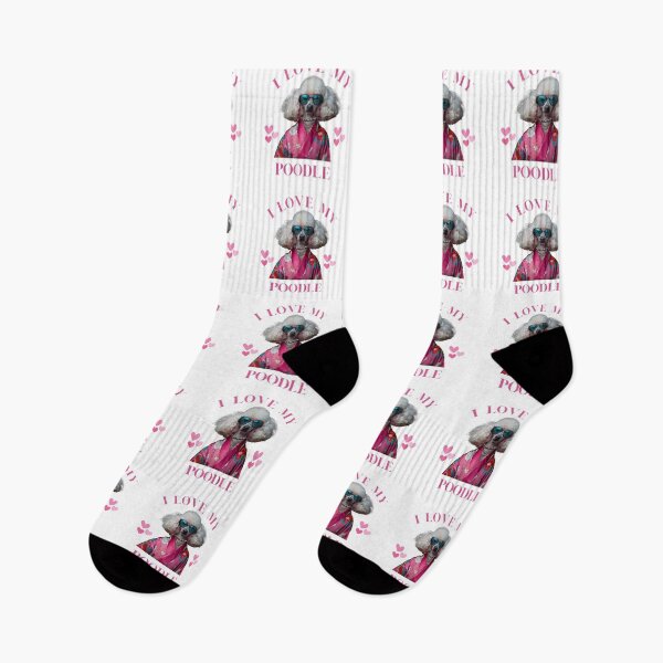 Item preview, White Poodle, I Love my Poodle designed and sold by MonicaGoDesign.