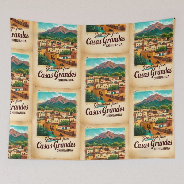 Item preview, Casas Grandes Chihuahua Mexico Magic Town Postcard Vintage Travel designed and sold by TravelPostcardGems.