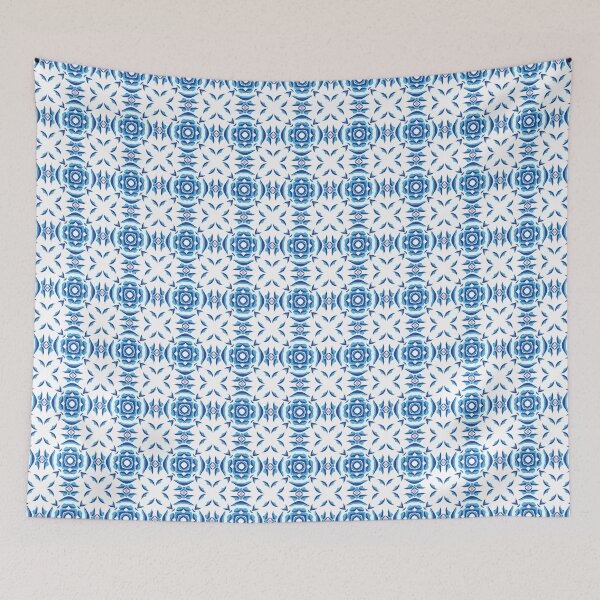 Item preview,  Electric blue lilac geometric pattern 8 designed and sold by AneissPiaf.