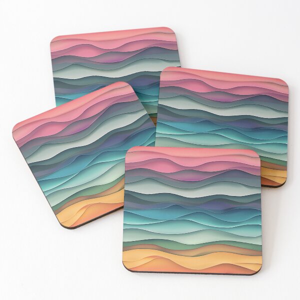 Item preview, Pastel Rainbow Waves designed and sold by PMGDigital.