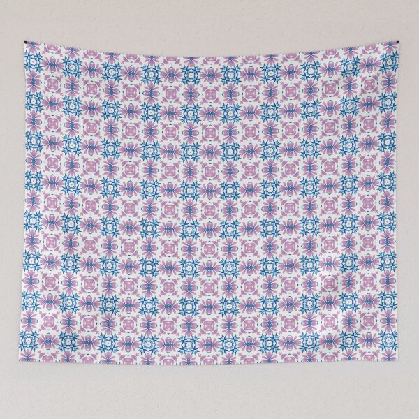 Item preview,  Electric blue lilac geometric pattern 11 designed and sold by AneissPiaf.