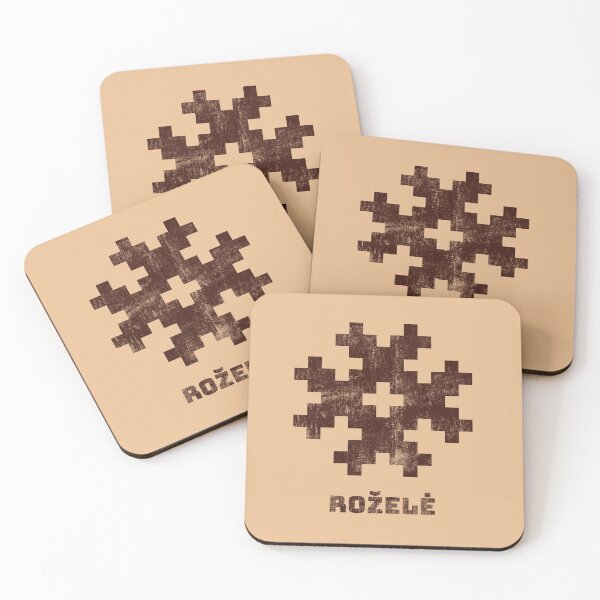 Item preview, Rozele Pixelate Lithuanian Ancient Symbol Retro Grunge designed and sold by Lelijo.