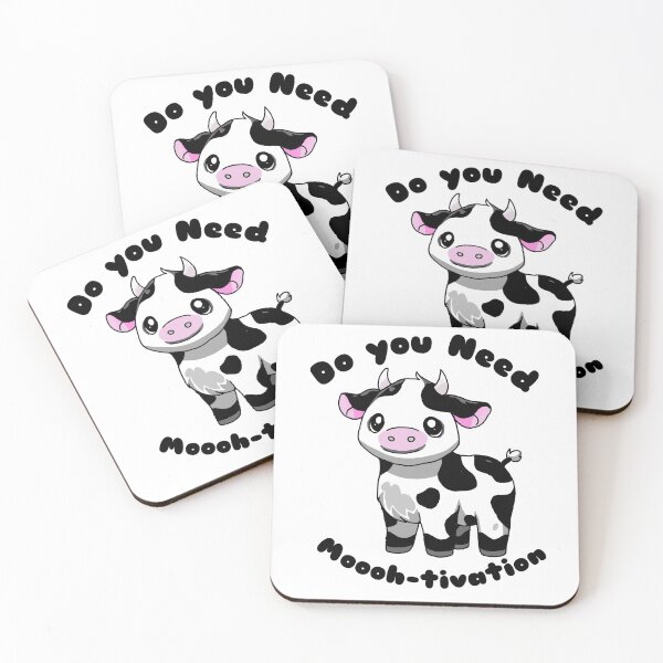 Item preview, sweet cow “do you need mooohtivation” designed and sold by DesignbyMelli.