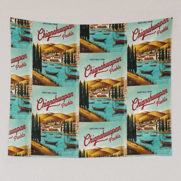 Item preview, Chignahuapan Puebla Mexico Magic Town Postcard Vintage Travel designed and sold by TravelPostcardGems.