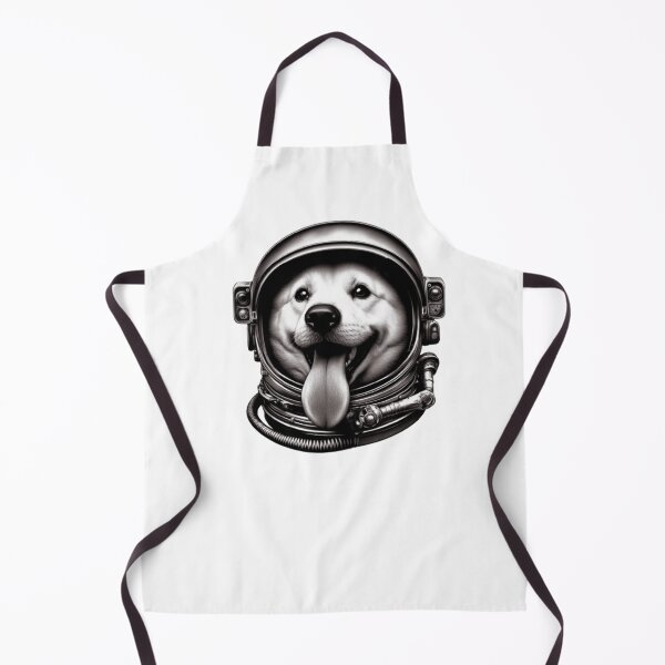 Item preview, Astronaut Dog with Tongue Out designed and sold by AbsurdPanda.