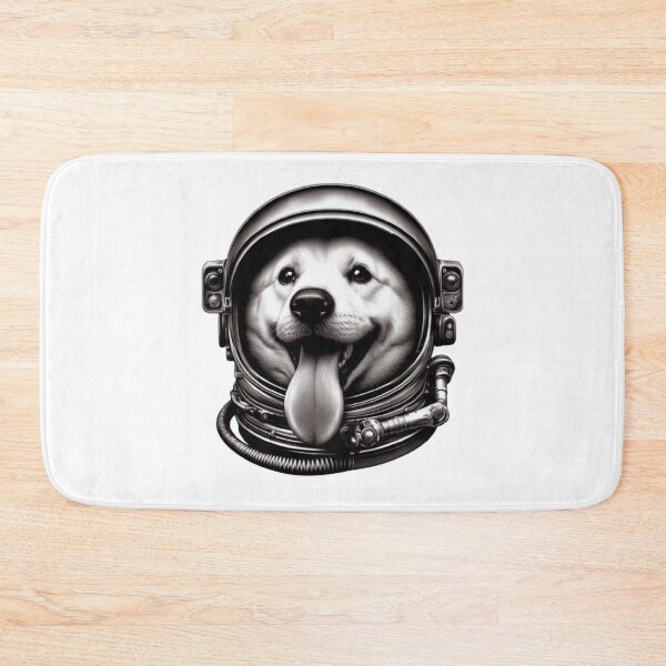 Item preview, Astronaut Dog with Tongue Out designed and sold by AbsurdPanda.