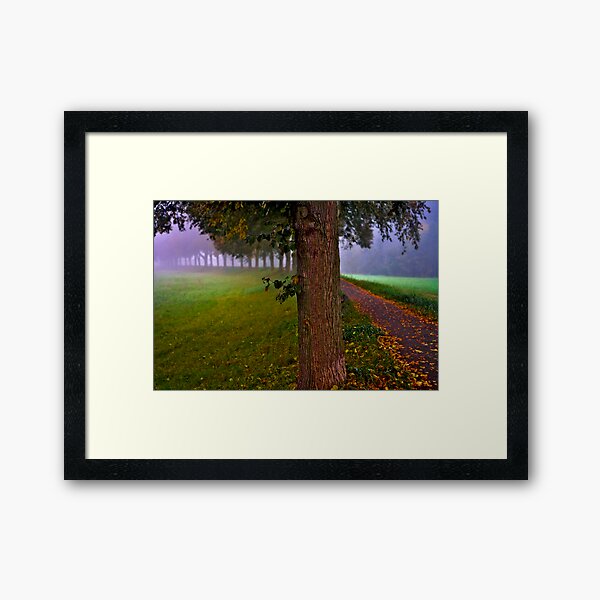 A Crisp Fall Morning Framed Art Print