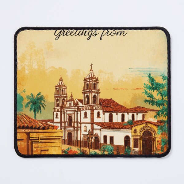 Item preview, Cholula Puebla Mexico Magic Town Postcard Vintage Travel designed and sold by TravelPostcardGems.