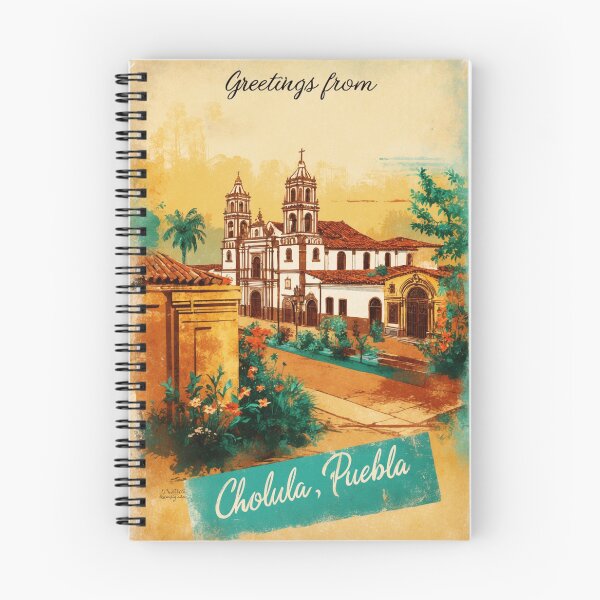 Item preview, Cholula Puebla Mexico Magic Town Postcard Vintage Travel designed and sold by TravelPostcardGems.