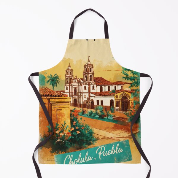 Item preview, Cholula Puebla Mexico Magic Town Postcard Vintage Travel designed and sold by TravelPostcardGems.