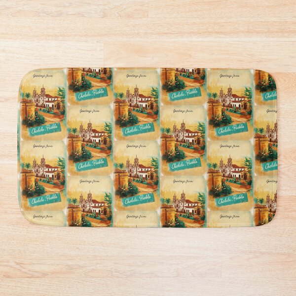 Item preview, Cholula Puebla Mexico Magic Town Postcard Vintage Travel designed and sold by TravelPostcardGems.