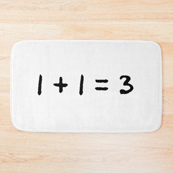 Item preview, 1 + 1 = 3 one plus one equal three Orwell inspired designed and sold by PHILOSOPHY-SWAG.