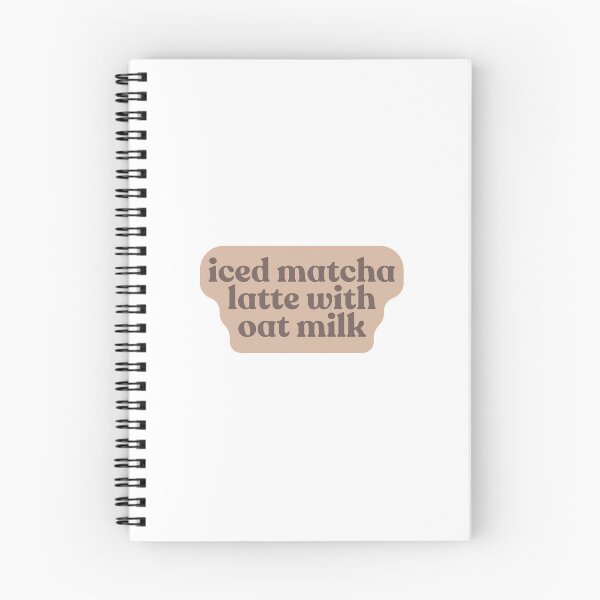 Item preview, Drink Order: Iced matcha latte with oat milk - Brown designed and sold by courtjoart.