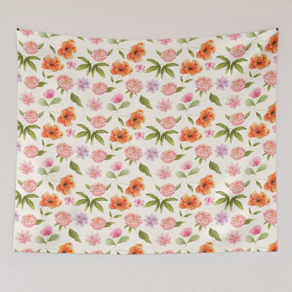 Item preview, Watercolor flowers wallpaper  designed and sold by Jayjaynaenae.