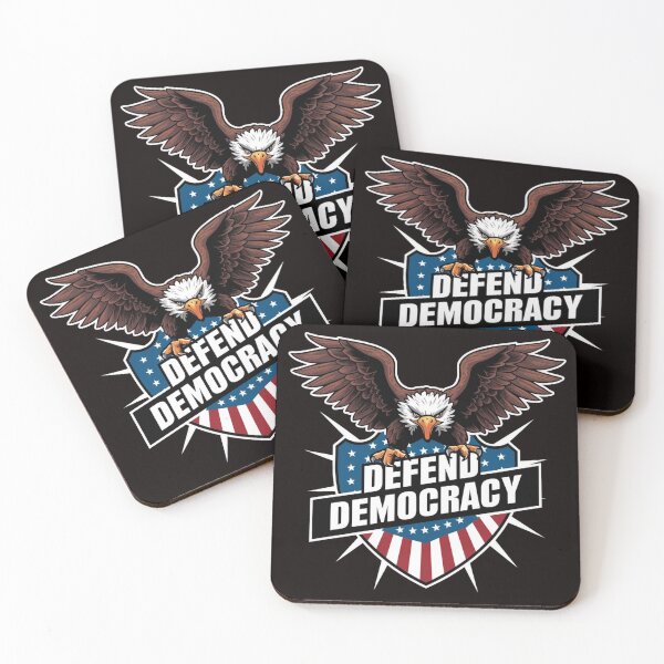 Item preview, Defend democracy, eagle designed and sold by JMMR.