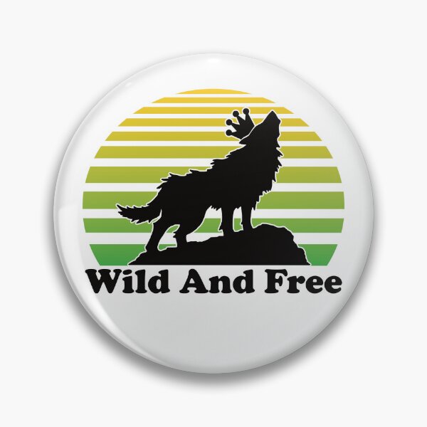 Item preview, Wolf With Crown Green Vaporwave Sun Wild And Free No Grunge designed and sold by TheRainFamily.