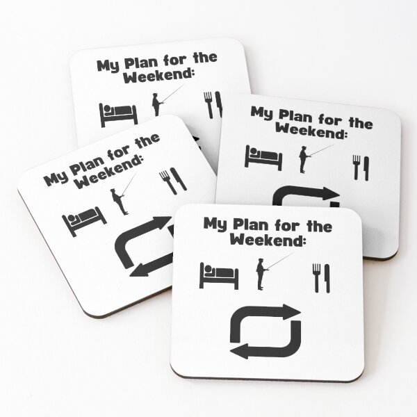 Item preview, My plan for the weekend: sleep, fish, eat designed and sold by Amzg-Designs.