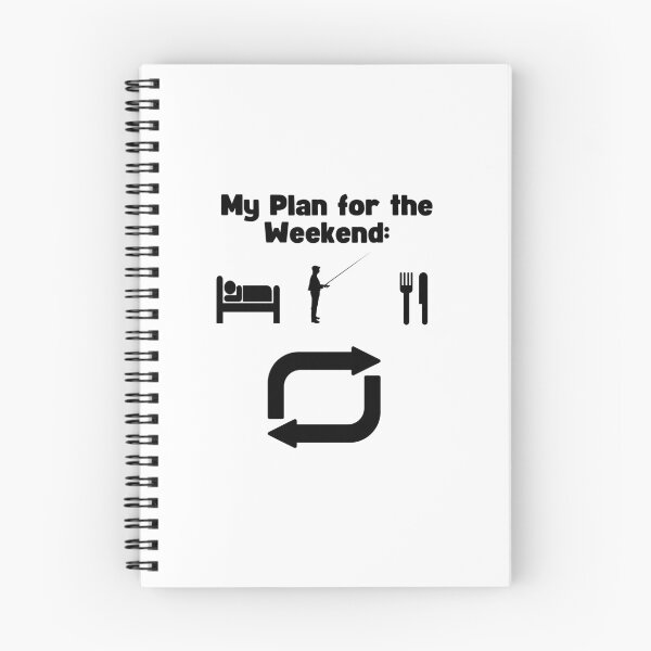 Item preview, My plan for the weekend: sleep, fish, eat designed and sold by Amzg-Designs.