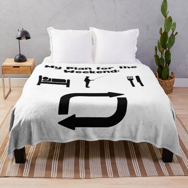 Item preview, My plan for the weekend: sleep, fish, eat designed and sold by Amzg-Designs.