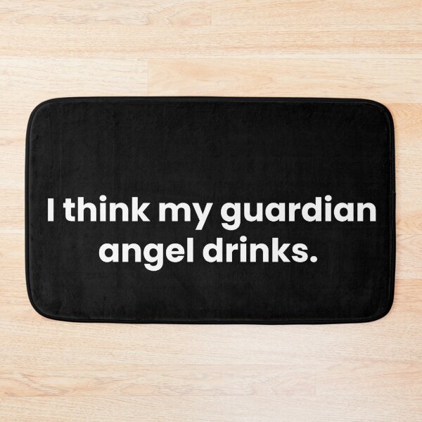 Item preview, i think my guardian angel drinks. designed and sold by art-and-sticker.