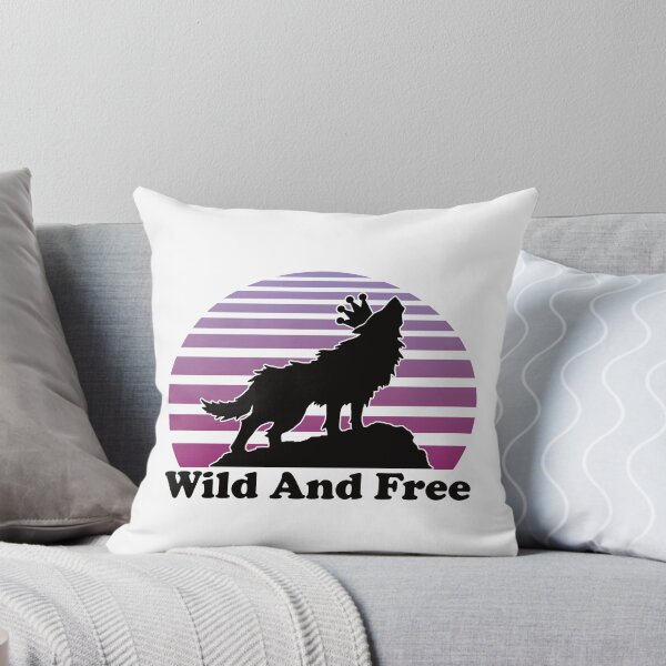 Item preview, Wolf With Crown Purple Vaporwave Sun Wild And Free No Grunge designed and sold by TheRainFamily.