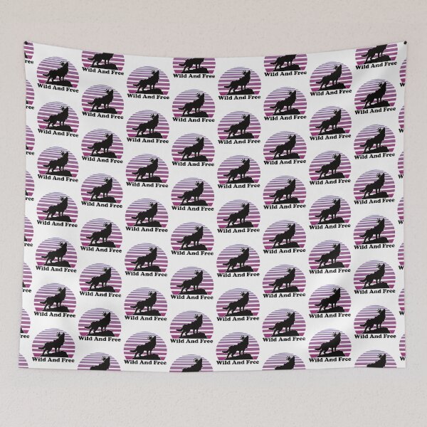 Item preview, Wolf With Crown Purple Vaporwave Sun Wild And Free No Grunge designed and sold by TheRainFamily.