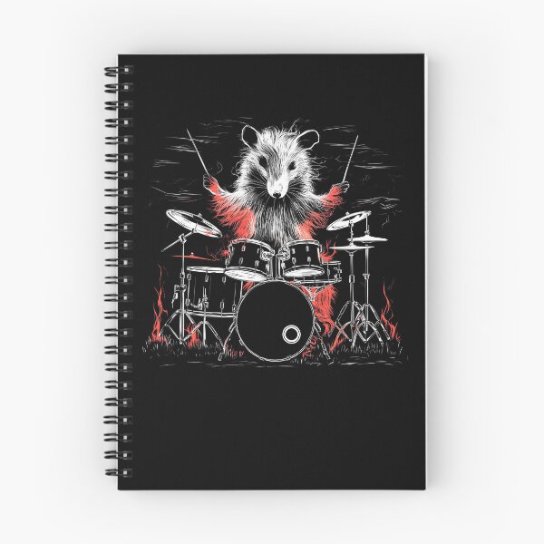 Item preview, Opossum playing Drums Musician Drums graphic art designed and sold by MTRBSK11.