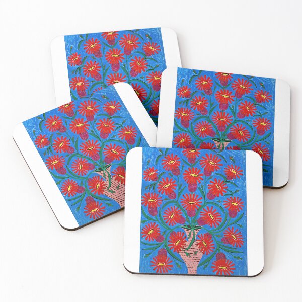 Item preview, Maria Prymachenko, Flowers of the Universe, Patlashki in a Vase, Марія Приймаченко, Патлашки у вазі, Ukrainian Folk Art, Naïve Art designed and sold by Artistic Gift Print.