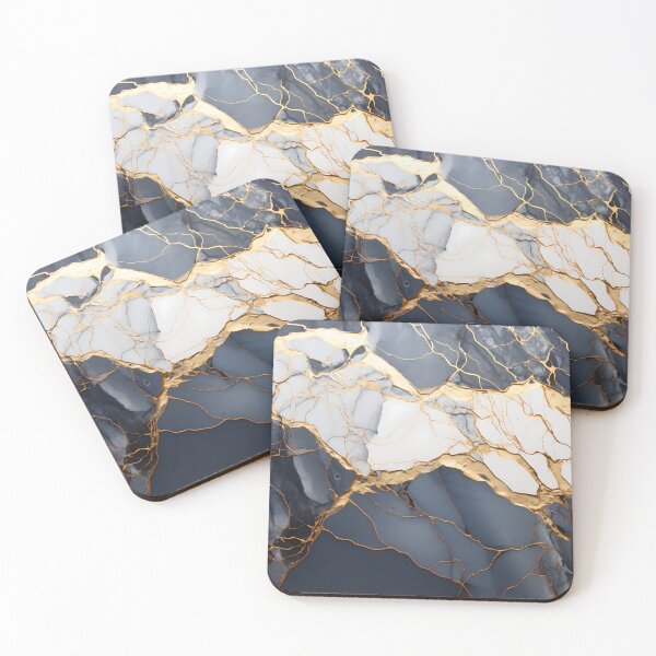 Item preview, Calacatta Marble - Kintsugi designed and sold by KootenayDesigns.