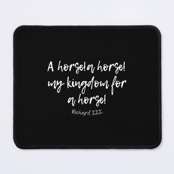 Item preview, RICHARD THIRD SHAKESPEARE A HORSE KINGDOM QUOTE designed and sold by Madjack Tees Kiwi SuperStore.