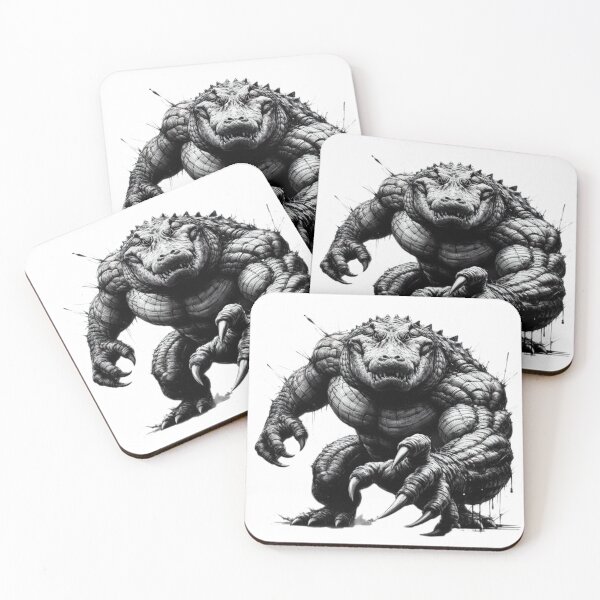 Item preview, powerful alligator with claws tattoo design Illustration sketch designed and sold by Expressions-Sel.